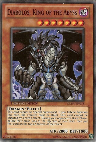 Diabolos, King of the Abyss [GLD4-EN018] Common | Jomio and Rueliete's Cards and Comics