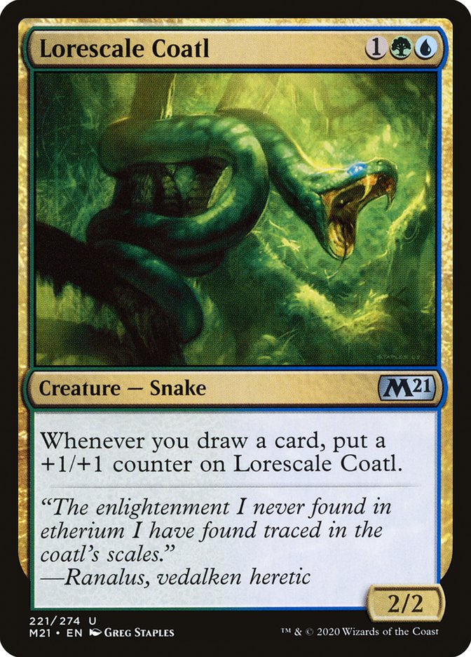 Lorescale Coatl [Core Set 2021] | Jomio and Rueliete's Cards and Comics