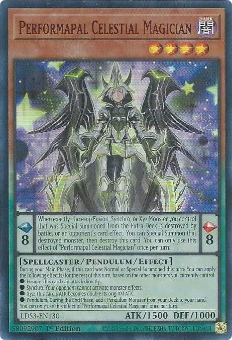 Performapal Celestial Magician (Red) [LDS3-EN130] Ultra Rare | Jomio and Rueliete's Cards and Comics