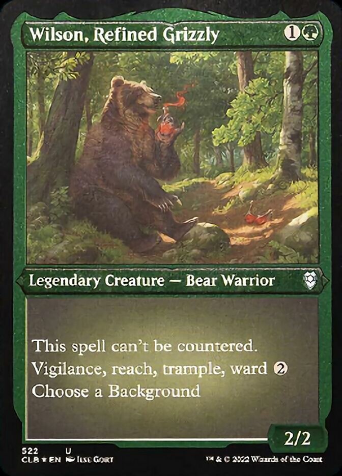 Wilson, Refined Grizzly (Foil Etched) [Commander Legends: Battle for Baldur's Gate] | Jomio and Rueliete's Cards and Comics