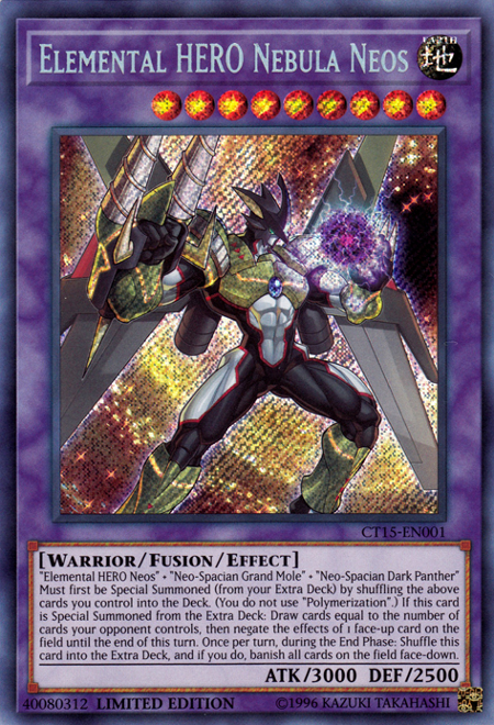 Elemental HERO Nebula Neos [CT15-EN001] Secret Rare | Jomio and Rueliete's Cards and Comics