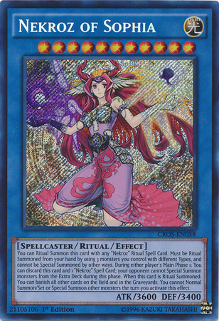 Nekroz of Sophia [CROS-EN038] Secret Rare | Jomio and Rueliete's Cards and Comics