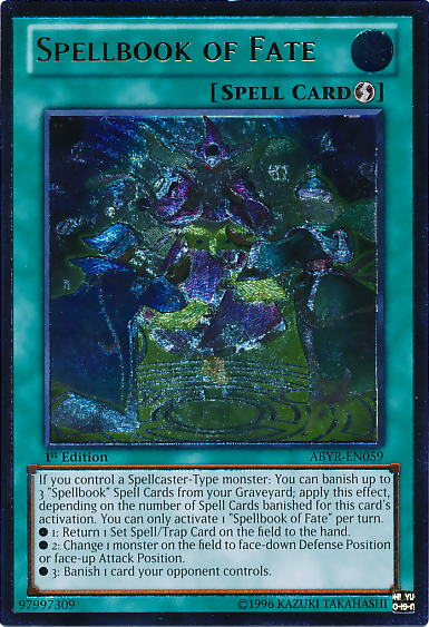 Spellbook of Fate (UTR) [ABYR-EN059] Ultimate Rare | Jomio and Rueliete's Cards and Comics