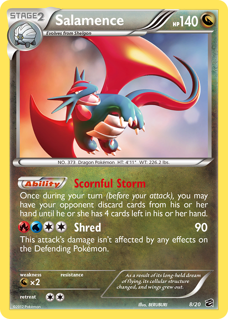 Salamence (8/20) [Black & White: Dragon Vault] | Jomio and Rueliete's Cards and Comics