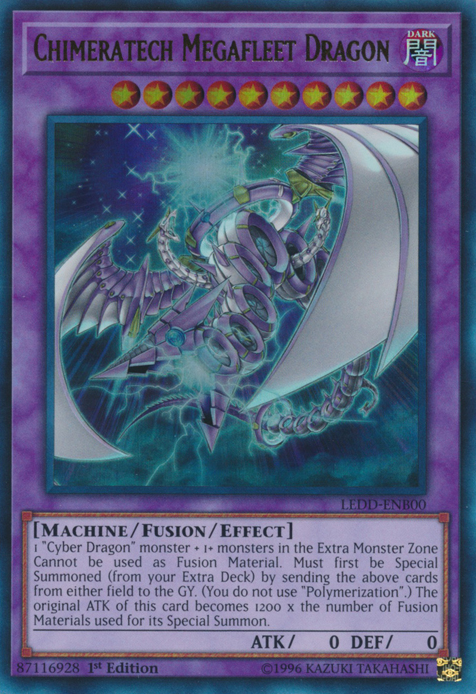 Chimeratech Megafleet Dragon [LEDD-ENB00] Ultra Rare | Jomio and Rueliete's Cards and Comics