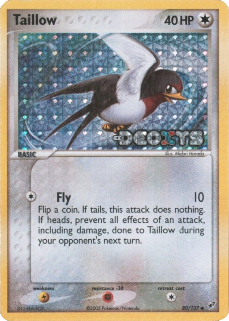 Taillow (80/107) (Stamped) [EX: Deoxys] | Jomio and Rueliete's Cards and Comics