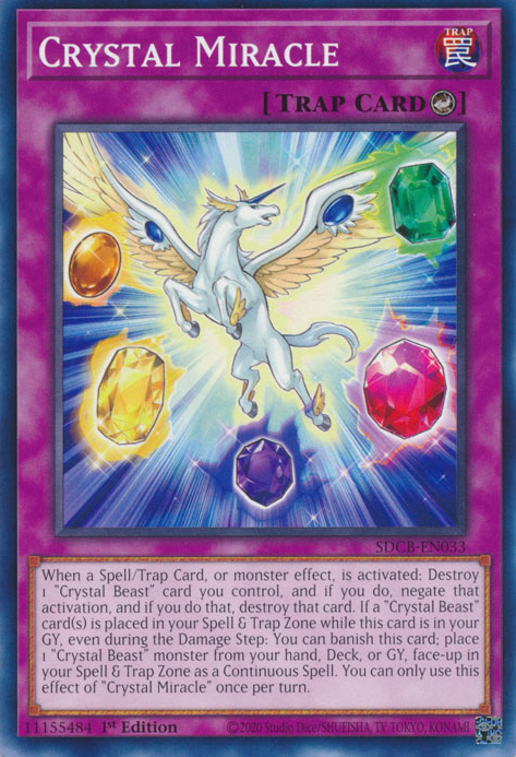 Crystal Miracle [SDCB-EN033] Common | Jomio and Rueliete's Cards and Comics