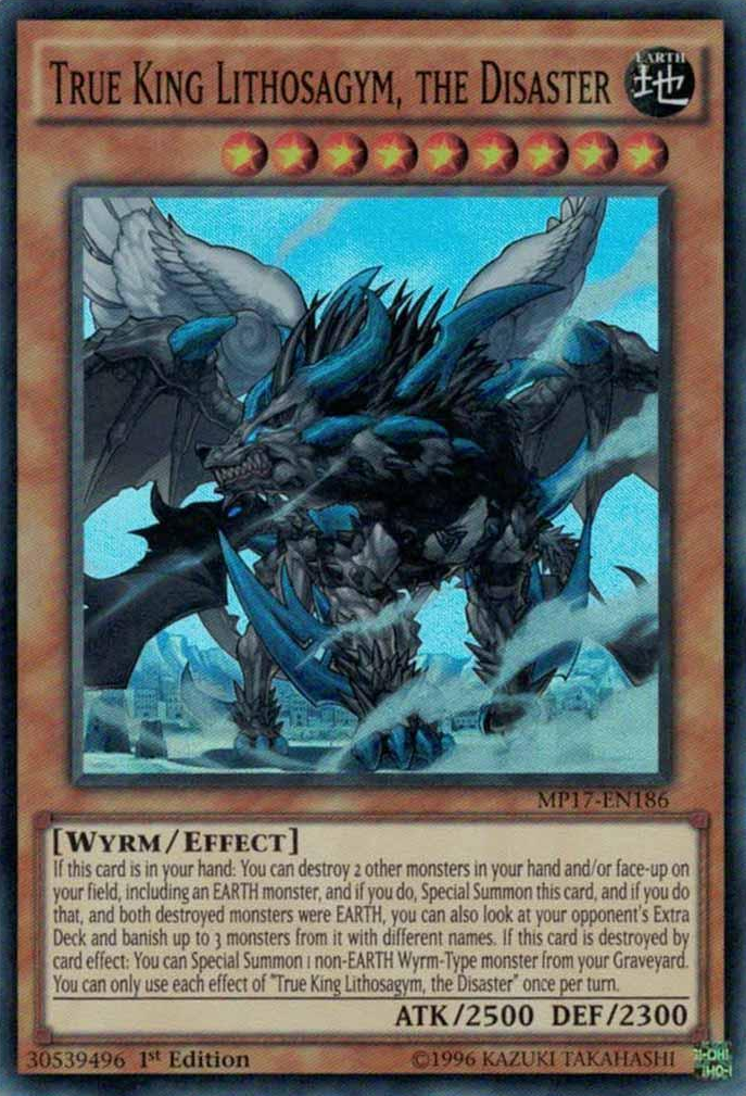 True King Lithosagym, the Disaster [MP17-EN186] Super Rare | Jomio and Rueliete's Cards and Comics