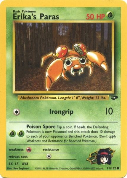 Erika's Paras (71/132) [Gym Challenge Unlimited] | Jomio and Rueliete's Cards and Comics