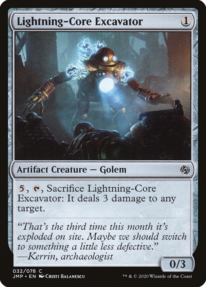 Lightning-Core Excavator [Jumpstart] | Jomio and Rueliete's Cards and Comics