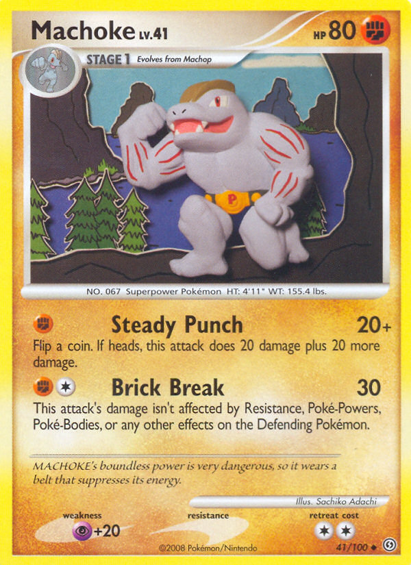 Machoke (41/100) [Diamond & Pearl: Stormfront] | Jomio and Rueliete's Cards and Comics