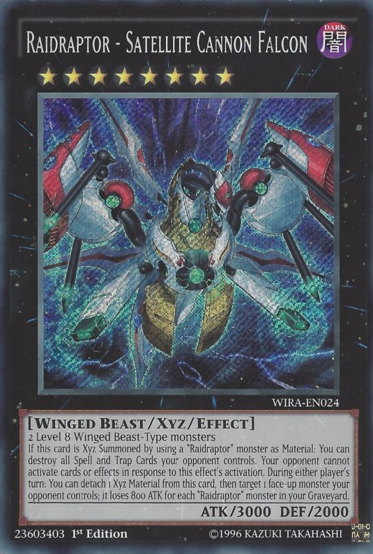 Raidraptor - Satellite Cannon Falcon [WIRA-EN024] Secret Rare | Jomio and Rueliete's Cards and Comics
