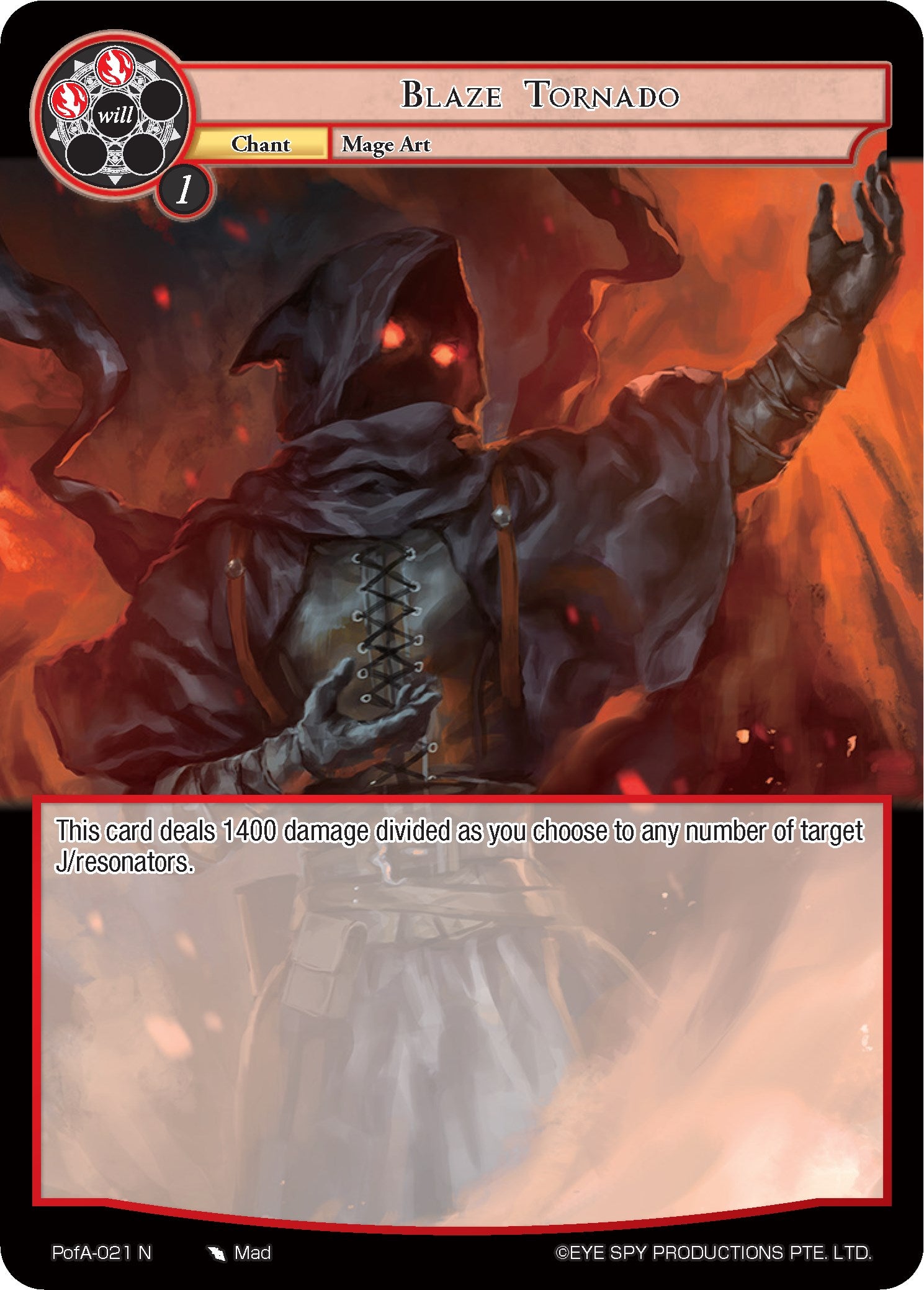 Blaze Tornado (PofA-021) [Alice Origin IV: Prologue of Attoractia] | Jomio and Rueliete's Cards and Comics