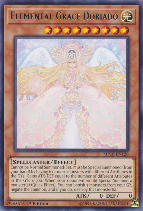 Elemental Grace Doriado [MP18-EN128] Rare | Jomio and Rueliete's Cards and Comics