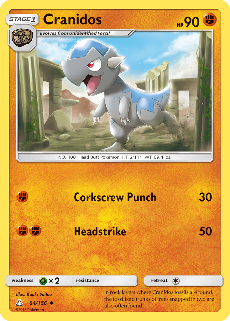Cranidos (64/156) [Sun & Moon: Ultra Prism] | Jomio and Rueliete's Cards and Comics