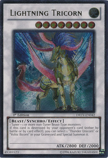 Lightning Tricorn (UTR) [DREV-EN042] Ultimate Rare | Jomio and Rueliete's Cards and Comics