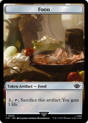 Human Soldier (0014) // Food (0023) Double-Sided Token (Surge Foil) [The Lord of the Rings: Tales of Middle-Earth Tokens] | Jomio and Rueliete's Cards and Comics