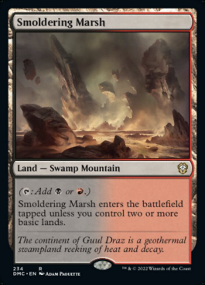 Smoldering Marsh [Dominaria United Commander] | Jomio and Rueliete's Cards and Comics