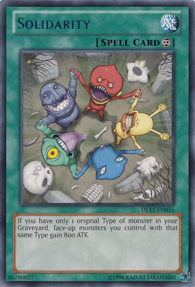 Solidarity (Blue) [DL15-EN016] Rare | Jomio and Rueliete's Cards and Comics