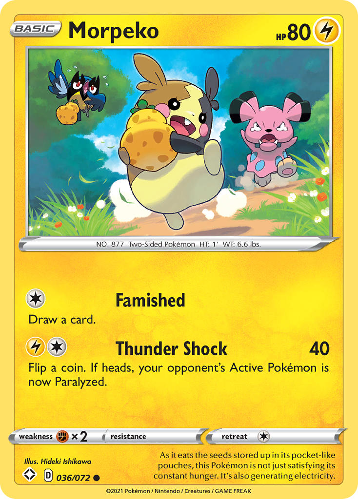 Morpeko (036/072) [Sword & Shield: Shining Fates] | Jomio and Rueliete's Cards and Comics