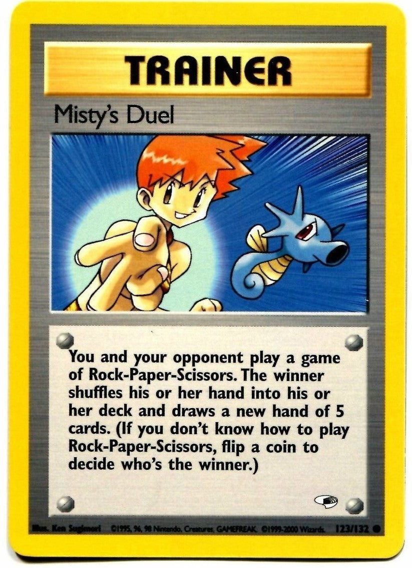 Misty's Duel (123/132) [Gym Heroes Unlimited] | Jomio and Rueliete's Cards and Comics