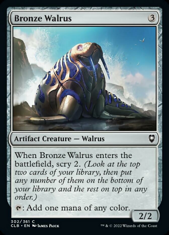 Bronze Walrus [Commander Legends: Battle for Baldur's Gate] | Jomio and Rueliete's Cards and Comics