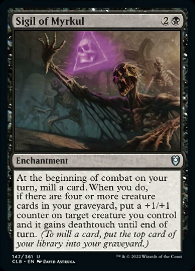 Sigil of Myrkul [Commander Legends: Battle for Baldur's Gate] | Jomio and Rueliete's Cards and Comics