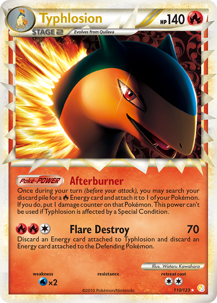 Typhlosion (110/123) [HeartGold & SoulSilver: Base Set] | Jomio and Rueliete's Cards and Comics