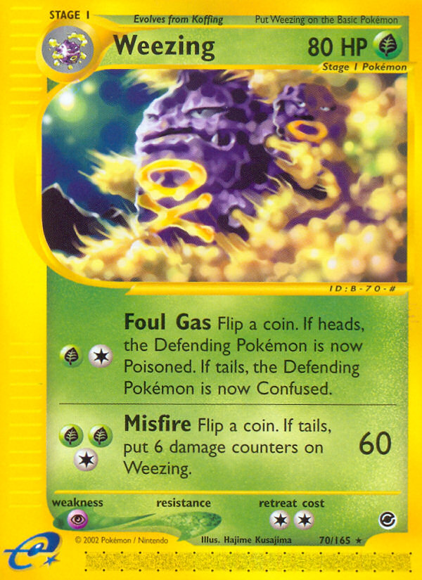 Weezing (70/165) [Expedition: Base Set] | Jomio and Rueliete's Cards and Comics
