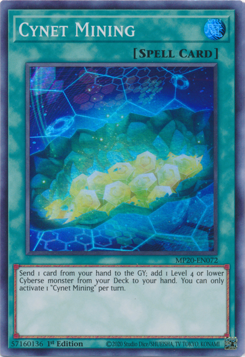 Cynet Mining [MP20-EN072] Super Rare | Jomio and Rueliete's Cards and Comics