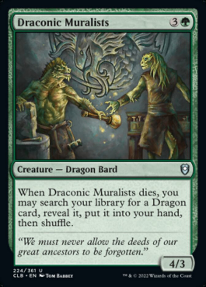 Draconic Muralists [Commander Legends: Battle for Baldur's Gate] | Jomio and Rueliete's Cards and Comics