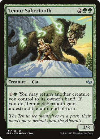 Temur Sabertooth [Fate Reforged] | Jomio and Rueliete's Cards and Comics