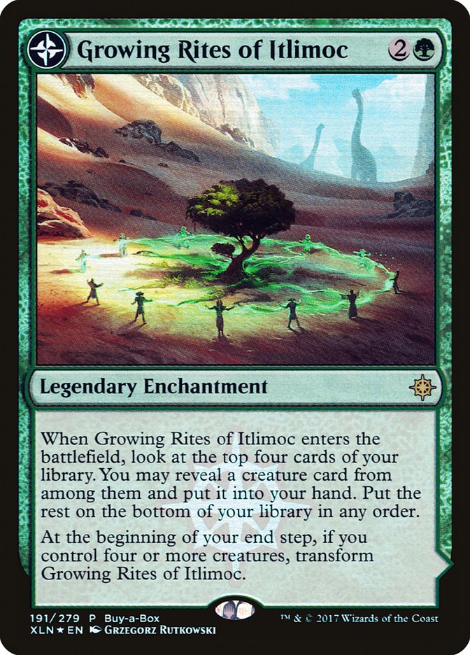 Growing Rites of Itlimoc // Itlimoc, Cradle of the Sun (Buy-A-Box) [Ixalan Treasure Chest] | Jomio and Rueliete's Cards and Comics