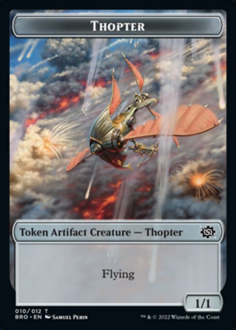 Powerstone // Thopter Double-Sided Token [The Brothers' War Tokens] | Jomio and Rueliete's Cards and Comics