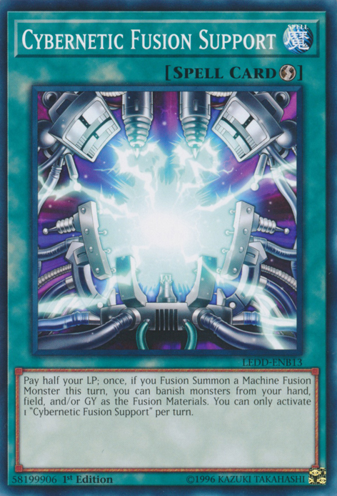 Cybernetic Fusion Support [LEDD-ENB13] Common | Jomio and Rueliete's Cards and Comics