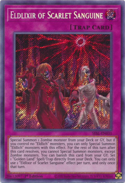 Eldlixir of Scarlet Sanguine [SESL-EN031] Secret Rare | Jomio and Rueliete's Cards and Comics