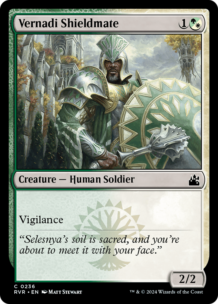 Vernadi Shieldmate [Ravnica Remastered] | Jomio and Rueliete's Cards and Comics