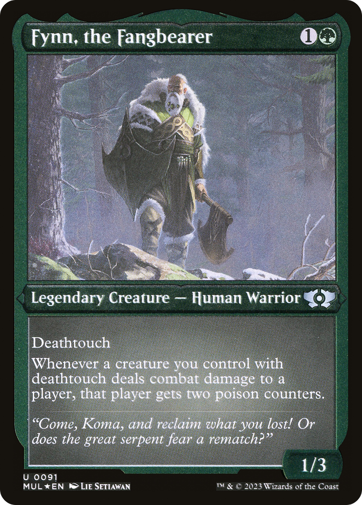 Fynn, the Fangbearer (Foil Etched) [Multiverse Legends] | Jomio and Rueliete's Cards and Comics