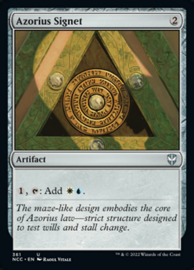 Azorius Signet [Streets of New Capenna Commander] | Jomio and Rueliete's Cards and Comics