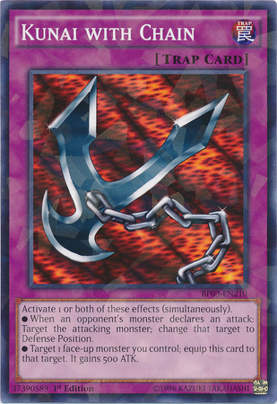 Kunai with Chain (Shatterfoil) [BP03-EN210] Common | Jomio and Rueliete's Cards and Comics