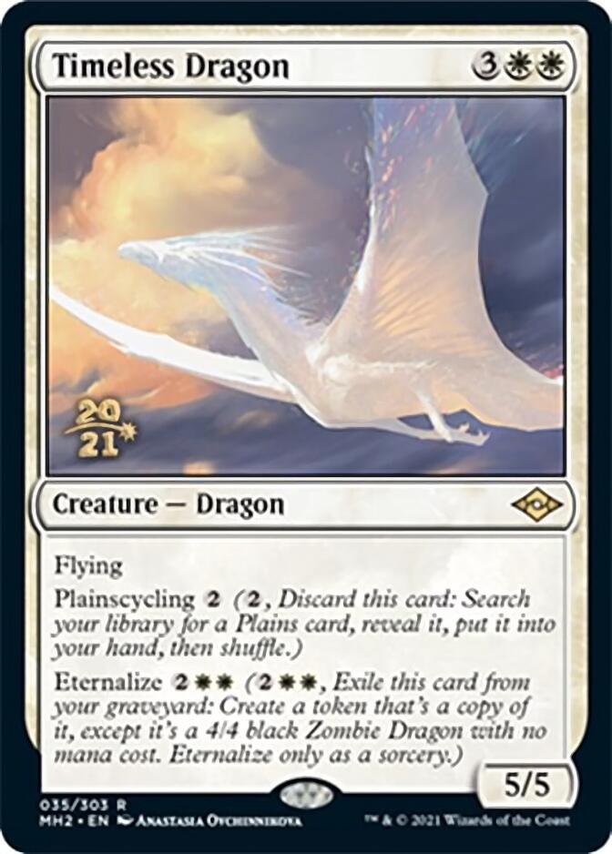 Timeless Dragon [Modern Horizons 2 Prerelease Promos] | Jomio and Rueliete's Cards and Comics
