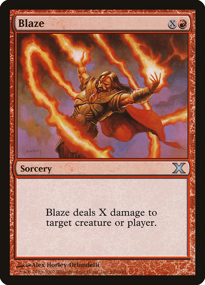 Blaze [Tenth Edition] | Jomio and Rueliete's Cards and Comics