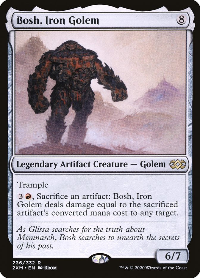 Bosh, Iron Golem [Double Masters] | Jomio and Rueliete's Cards and Comics