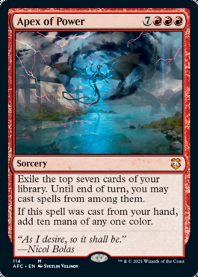 Apex of Power [Dungeons & Dragons: Adventures in the Forgotten Realms Commander] | Jomio and Rueliete's Cards and Comics