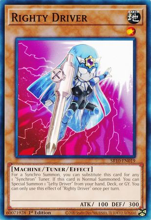Righty Driver [SR10-EN019] Common | Jomio and Rueliete's Cards and Comics