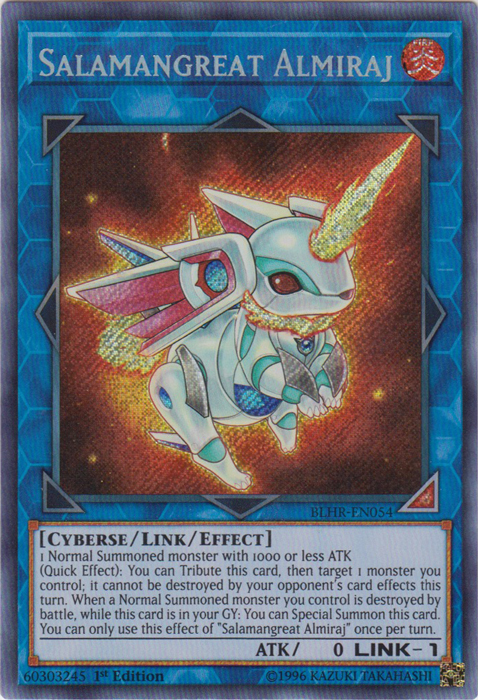 Salamangreat Almiraj [BLHR-EN054] Secret Rare | Jomio and Rueliete's Cards and Comics