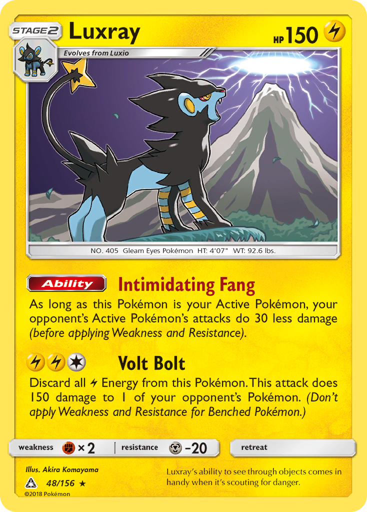 Luxray (48/156) [Sun & Moon: Ultra Prism] | Jomio and Rueliete's Cards and Comics