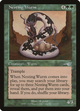 Nesting Wurm [Nemesis] | Jomio and Rueliete's Cards and Comics