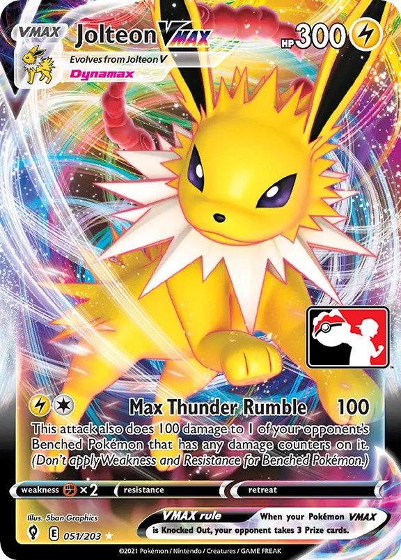 Jolteon VMAX (051/203) [Prize Pack Series One] | Jomio and Rueliete's Cards and Comics