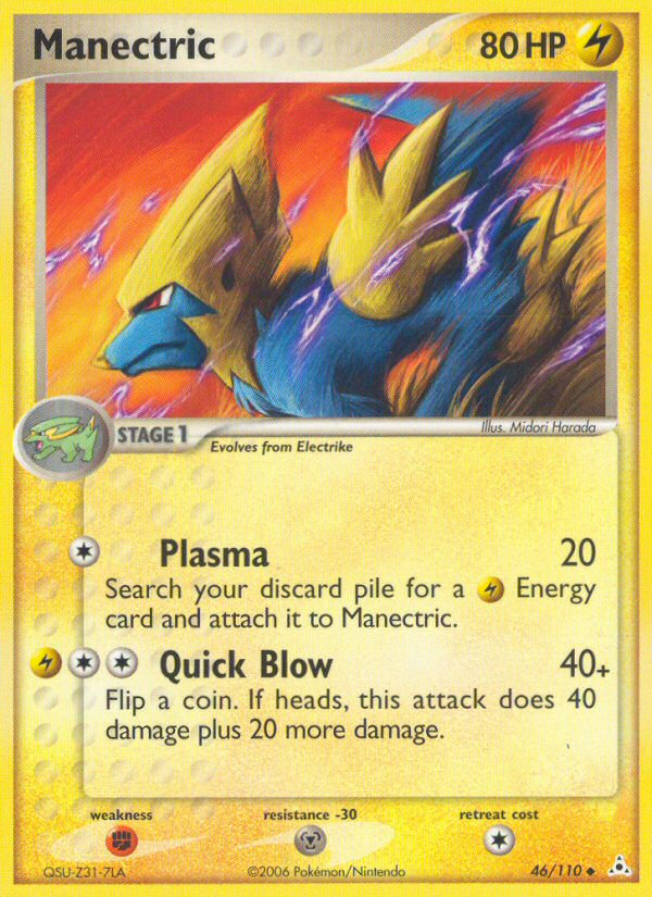 Manectric (46/110) [EX: Holon Phantoms] | Jomio and Rueliete's Cards and Comics
